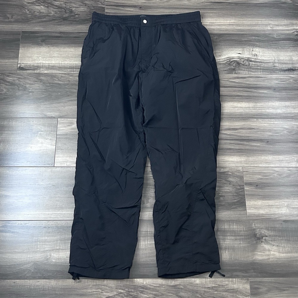Kith Windbreaker Jersey Lined Track Pants Joggers Nylon Men's Size XL Black